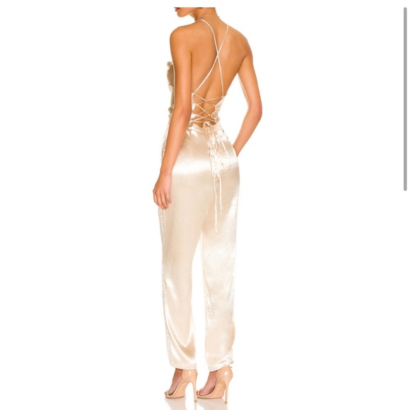 Lovers & Friends Britt jumpsuit in champagne - Picture 3 of 8